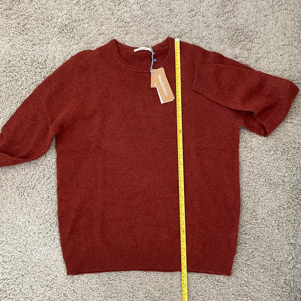 WoolOvers 100% Lambswool Crewneck Sweater – Size Large – Rust – NWT - Picture 9 of 9